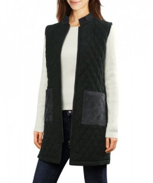 Allegra Womens Corduroy Quilted Charcoal