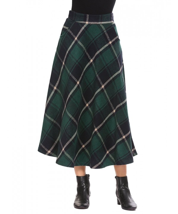 Shine Womens Check Print Waisted