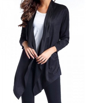 ZANZEA Womens Waterfall Cardigan Asymmetrical