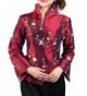 Embroidery Chinese Jacket Medium burgundy