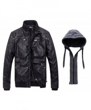 Cheap Designer Men's Faux Leather Jackets On Sale