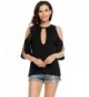 Womens Shoulder Sleeve Halter Blouse