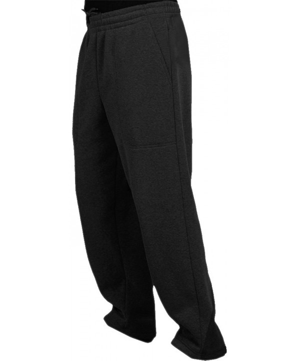 Men's Fleece Lined Active Sweatpants - Black - CI12MPKQUIZ