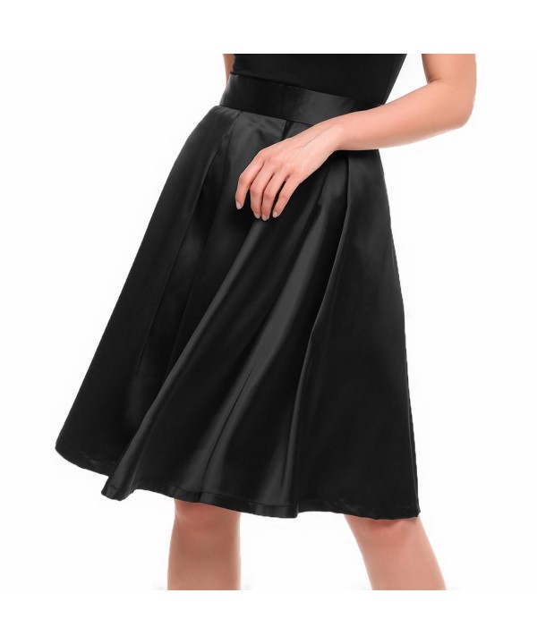 Zeagoo Classic Waisted Knee Length Pleated