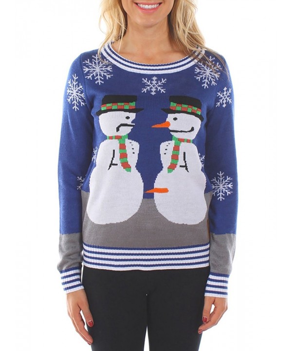 Womens Ugly Christmas Sweater Snowman