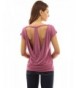 PattyBoutik Womens Backless Moderate Raspberry