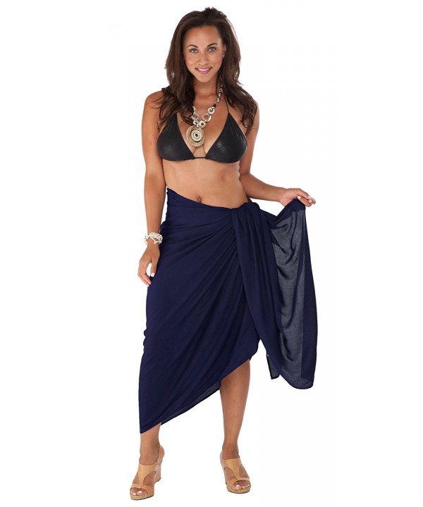 Sarongs Womens Fringeless Cover Up Sarong