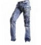 jeansian Casual Denim Straight Pants