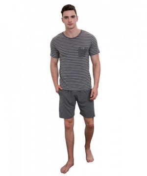 QianXiu Striped Short Sleeve Shorts sleepwear