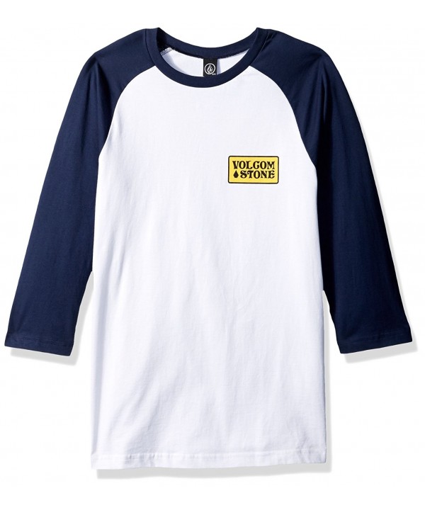 Volcom Mens Wrecker Raglan White