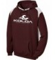 Koloa Contrast Color Athletic Hoodie Maroon