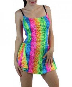 ToBeInStyle Womens Multi Tiles Swimdress