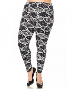 Womens Plus Legging Tapestry Print