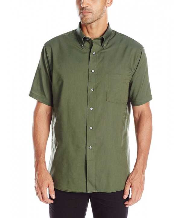 green short sleeve dress shirt