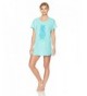 HUE Womens Happy V Neck Splash