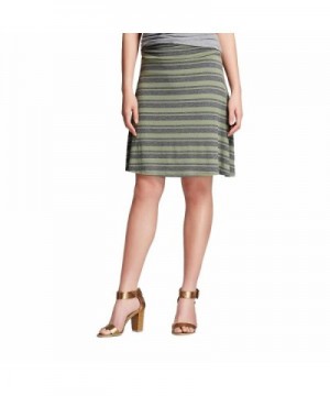 Womens Line Skirt Trendy Comfy Striped