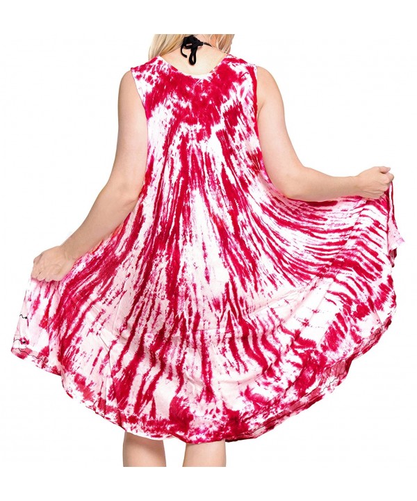 Rayon Plus Size Tank Hand Tiedye Dress Cover up Maxi Caftan Beach Dress ...