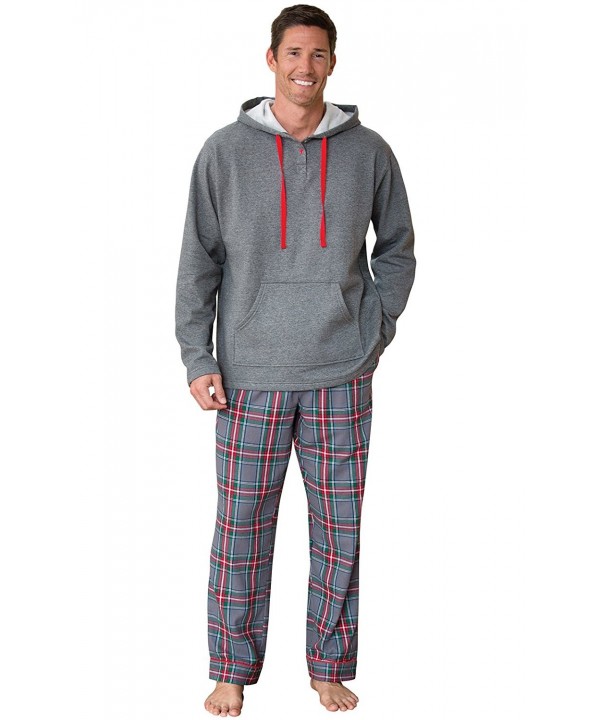 PajamaGram Hooded Fleece Flannel Pajamas