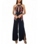 HaoDuoYi Womens Floral Embroidery Jumpsuit