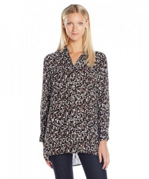 Foxcroft Womens Sleeve Blurred Print