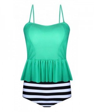 EasyMy Womens Waisted Swimsuits Peplum