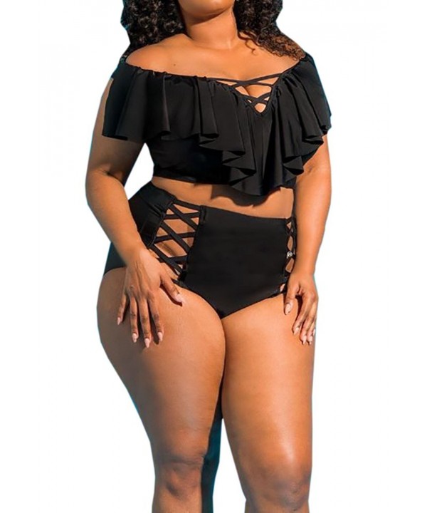 Tutorutor Swimwear Shoulder Swimsuit Waisted