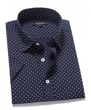 XI PENG Casual Cotton Dot Navy