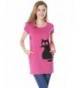 Allegra Womens Sleeve Prints Fuchsia