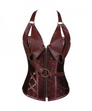 lttcbro Steampunk Overbust Bustier Corsets