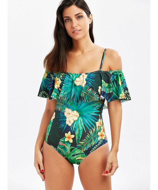 MLCHNCO Onepiece Swimsuit Monokini Shoulder