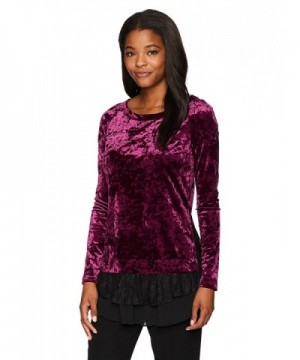 Karen Kane Womens Velvet Inset