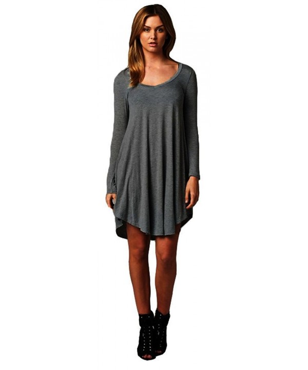 Womens Casual Feminine Sleeve Charcoal