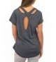 Ofenbuy Womens Backless T Shirt Blouses