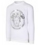 Hipster Sequins Medusa Pullover Sweatshirt