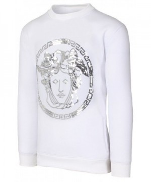 Hipster Sequins Medusa Pullover Sweatshirt