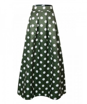 Women Green Contrast Polka Print