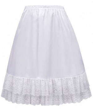 Ladies Dress Skirt Extender White