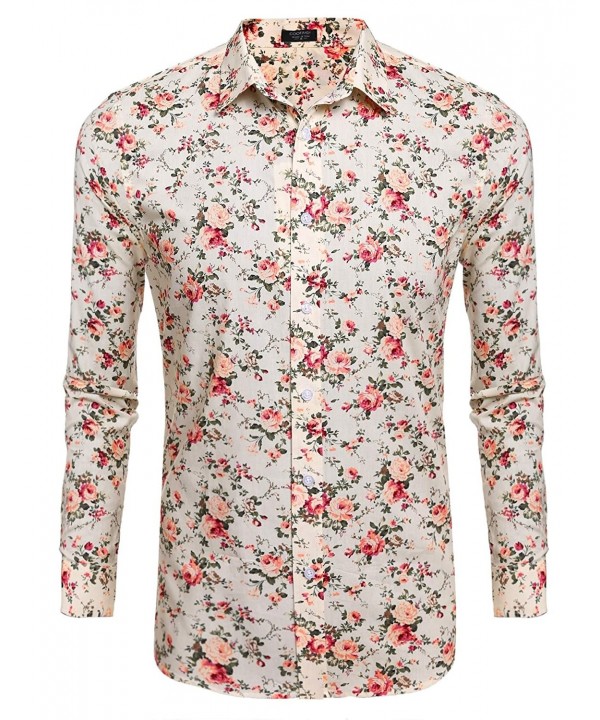 Simbama Floral Sleeve Casual Button