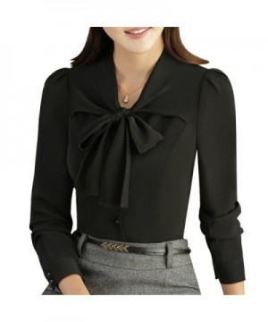 JHVYF Womens Chiffon Sleeve Bow Tie