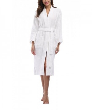 FADSHOW Womens Lightweight Cotton Bathrobe