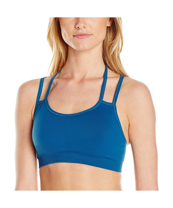 NUX Womens Strappy Bra Peacock