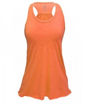 Flowy Triblend Racerback Tank Orange