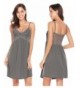 Adidome Sleepwear Patchwork Nightwear Nightgown