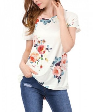 Allegra Womens Floral Short Sleeves