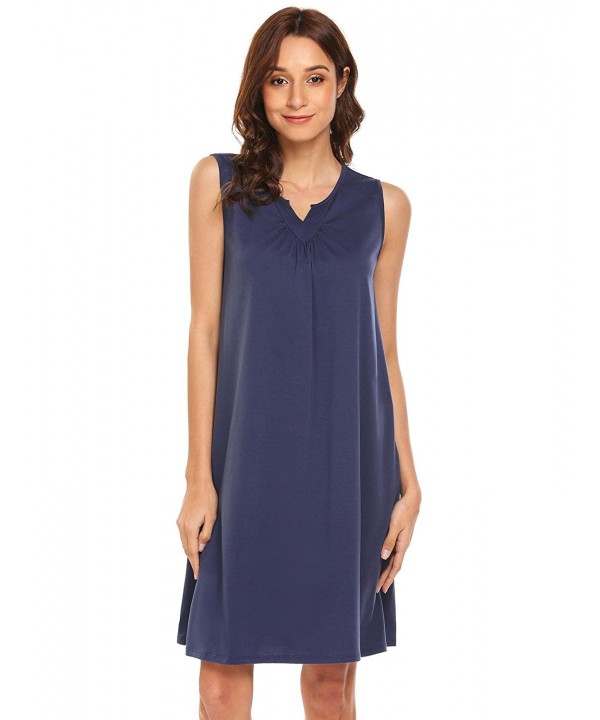 Yealsha Womens Sleeveless Nightgown Lounge