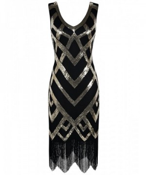 PrettyGuide Womens Vintage Crisscross Flapper