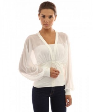 PattyBoutik Womens Chiffon Sleeve Pullover